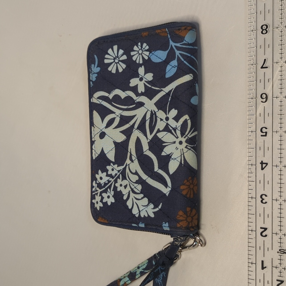 Vera Bradley Grab & Go Wristlet Wallet Java Floral 2016 Retired - Picture 2 of 7